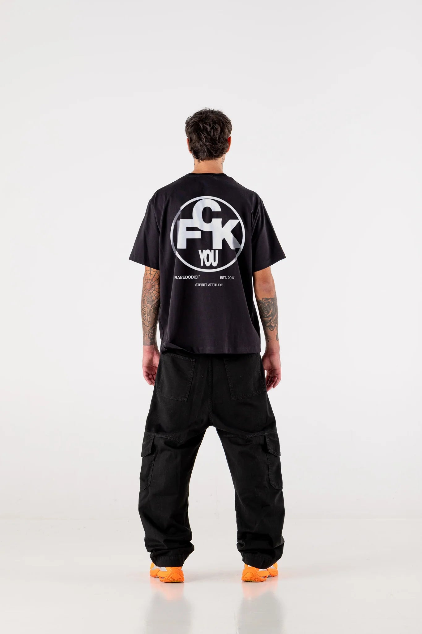 T-SHIRT "DE LA RUE À LA RUE" FCK BLACK