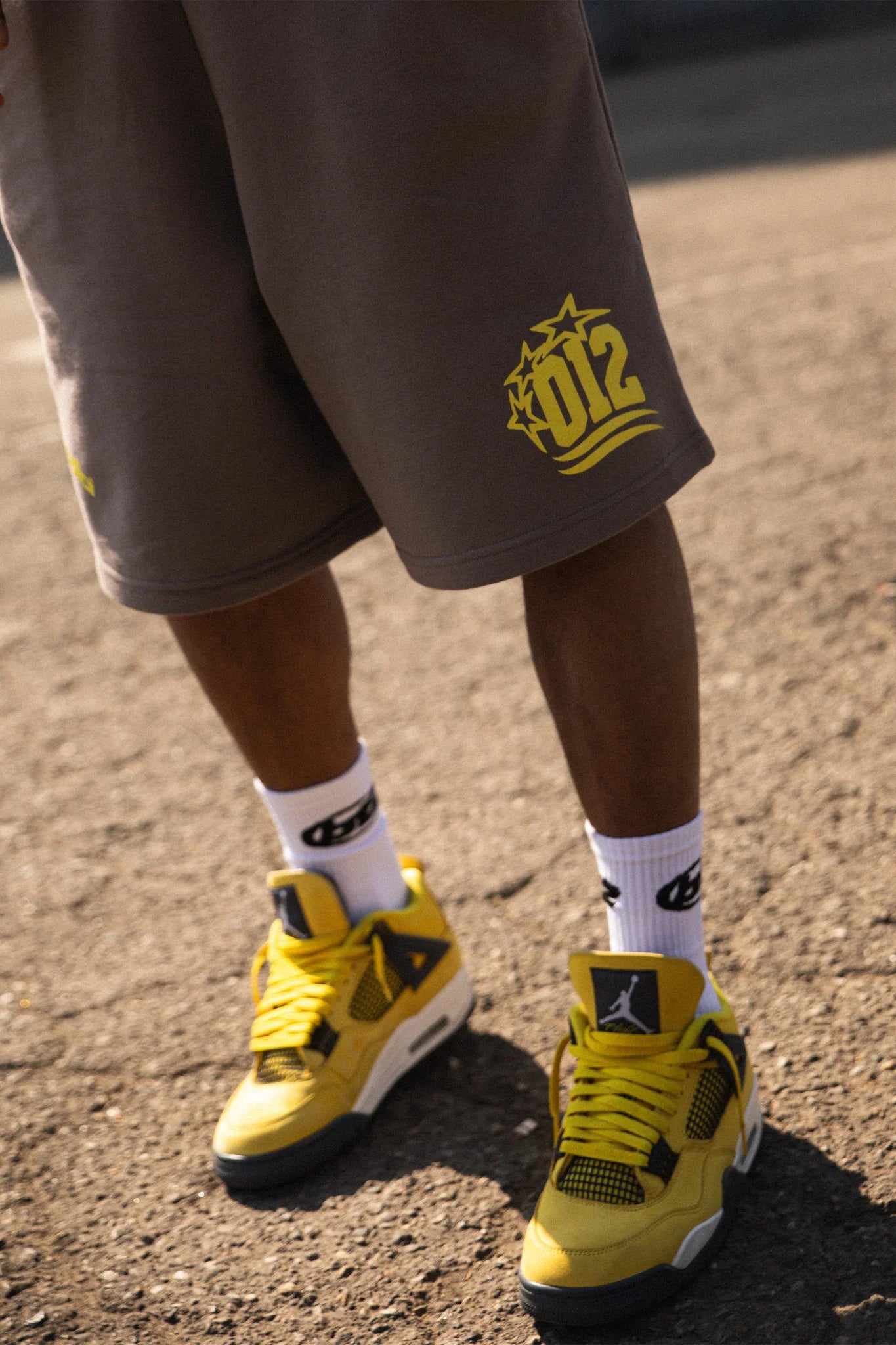 Fleece short "CRUEL SEASON" grey