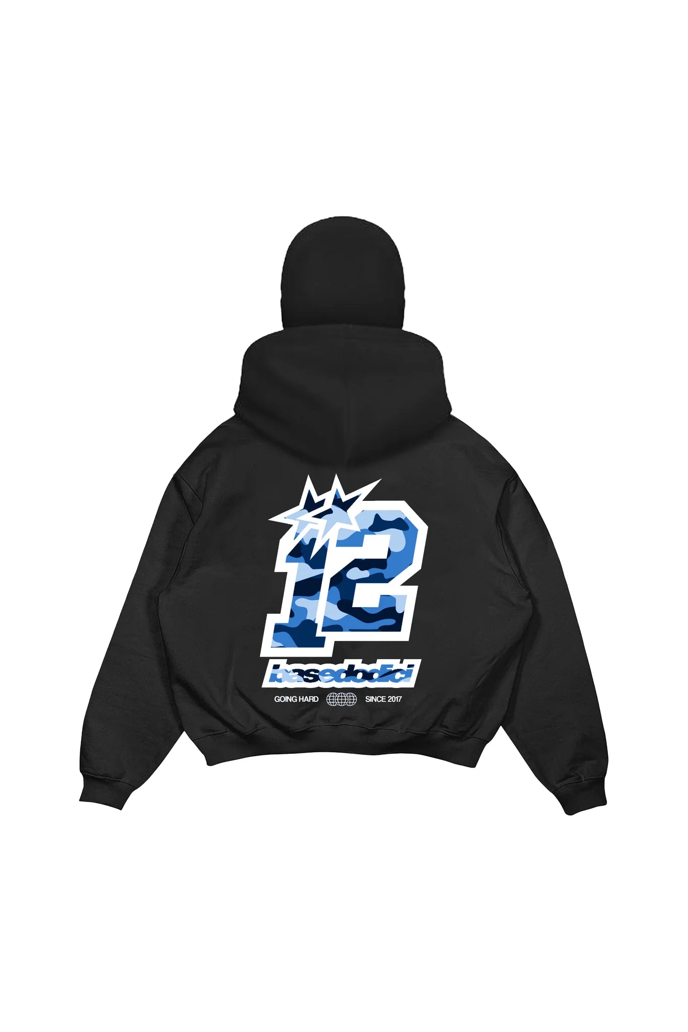 BALACLAVA FULL ZIP “CAMO4PLAYERS” BACKLOGO BLACK/CAMOBLUE