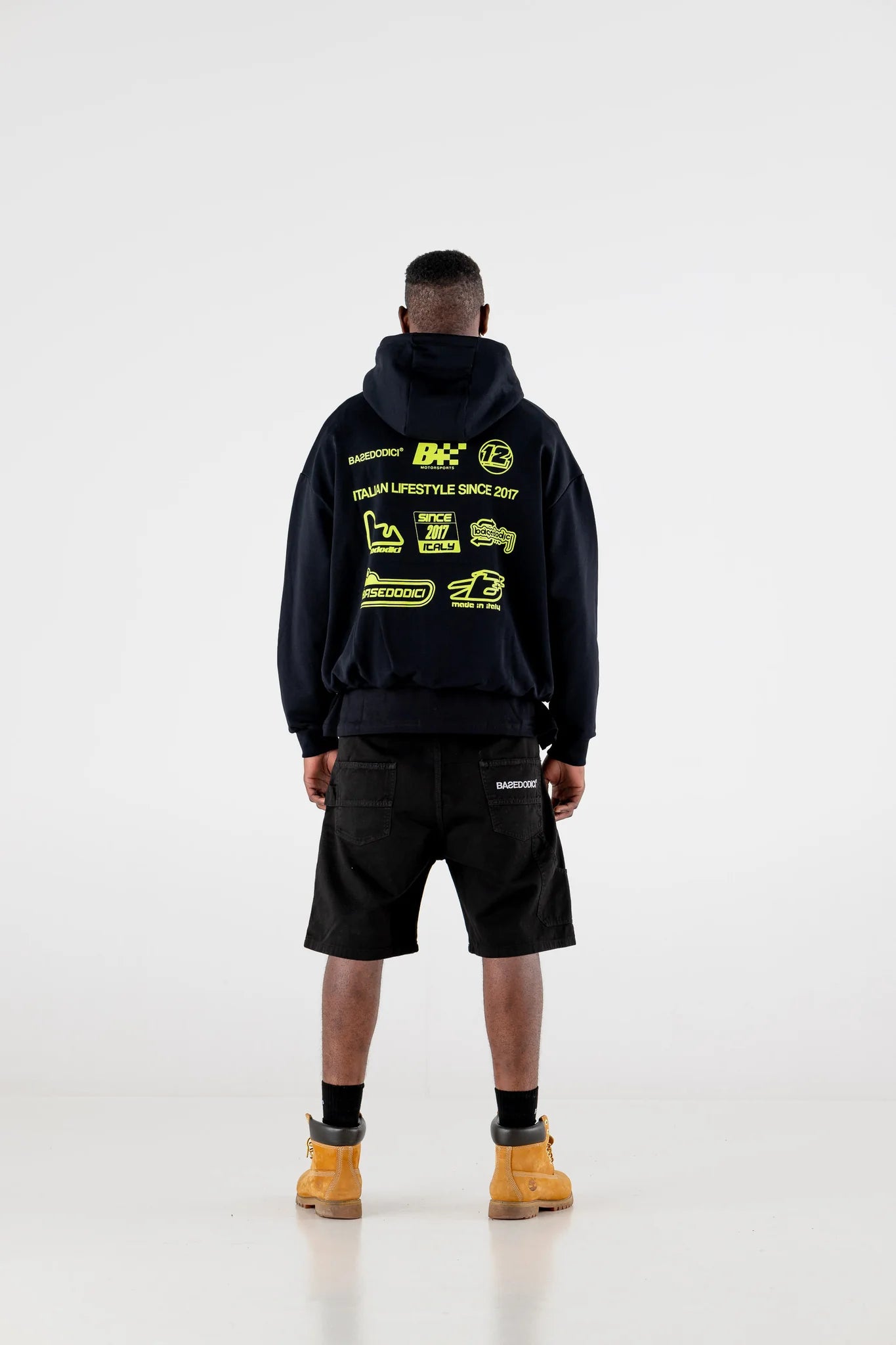 FULL ZIP “RESORT” RACING BLACK