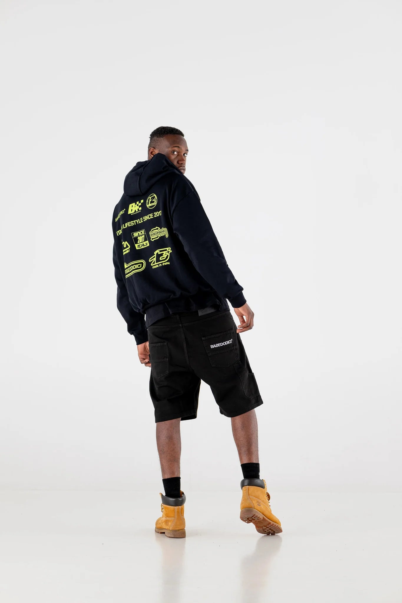 FULL ZIP “RESORT” RACING BLACK