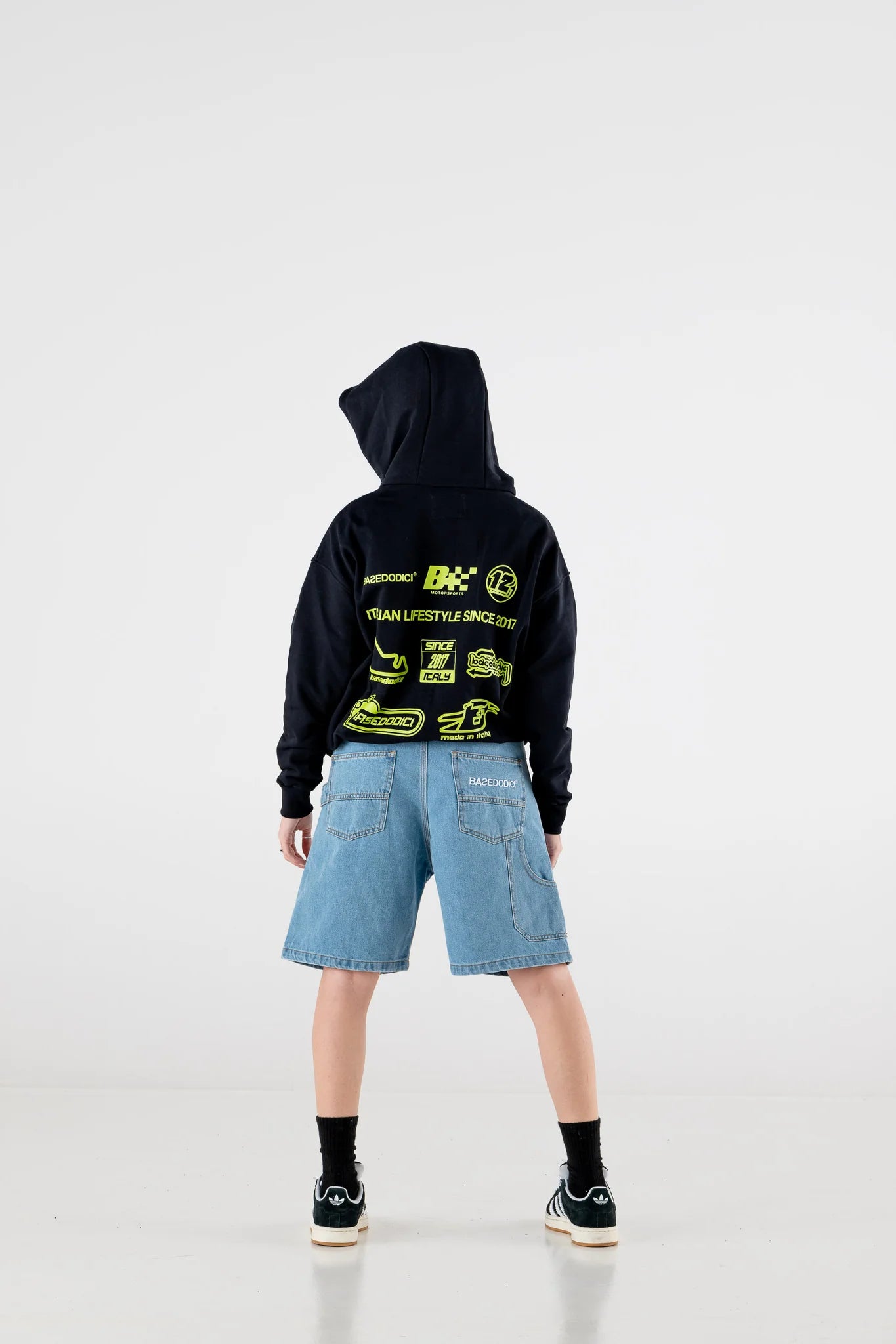 FULL ZIP “RESORT” RACING BLACK