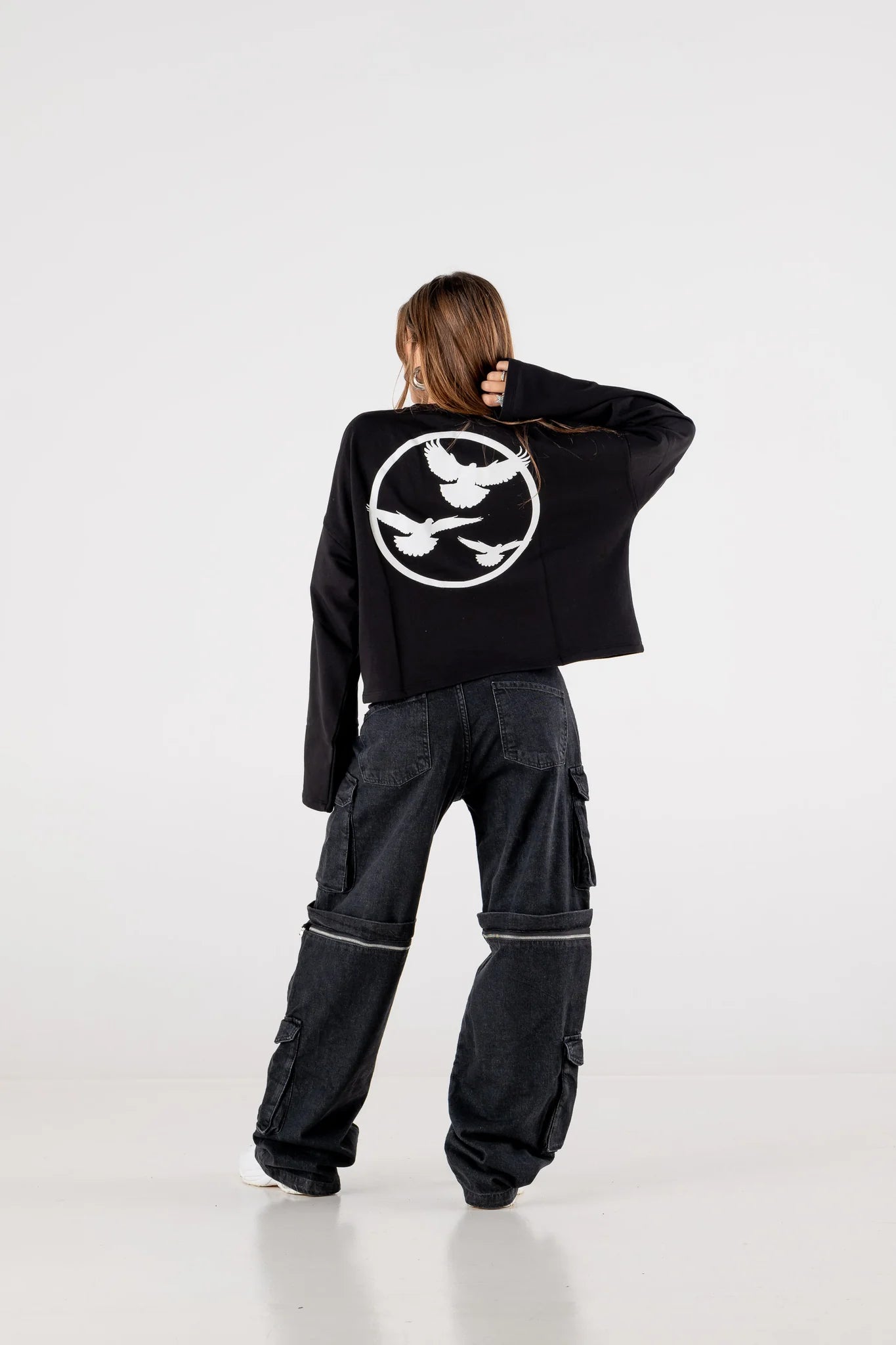 LONGSLEEVE "DE LA RUE À LA RUE" DOVES BLACK