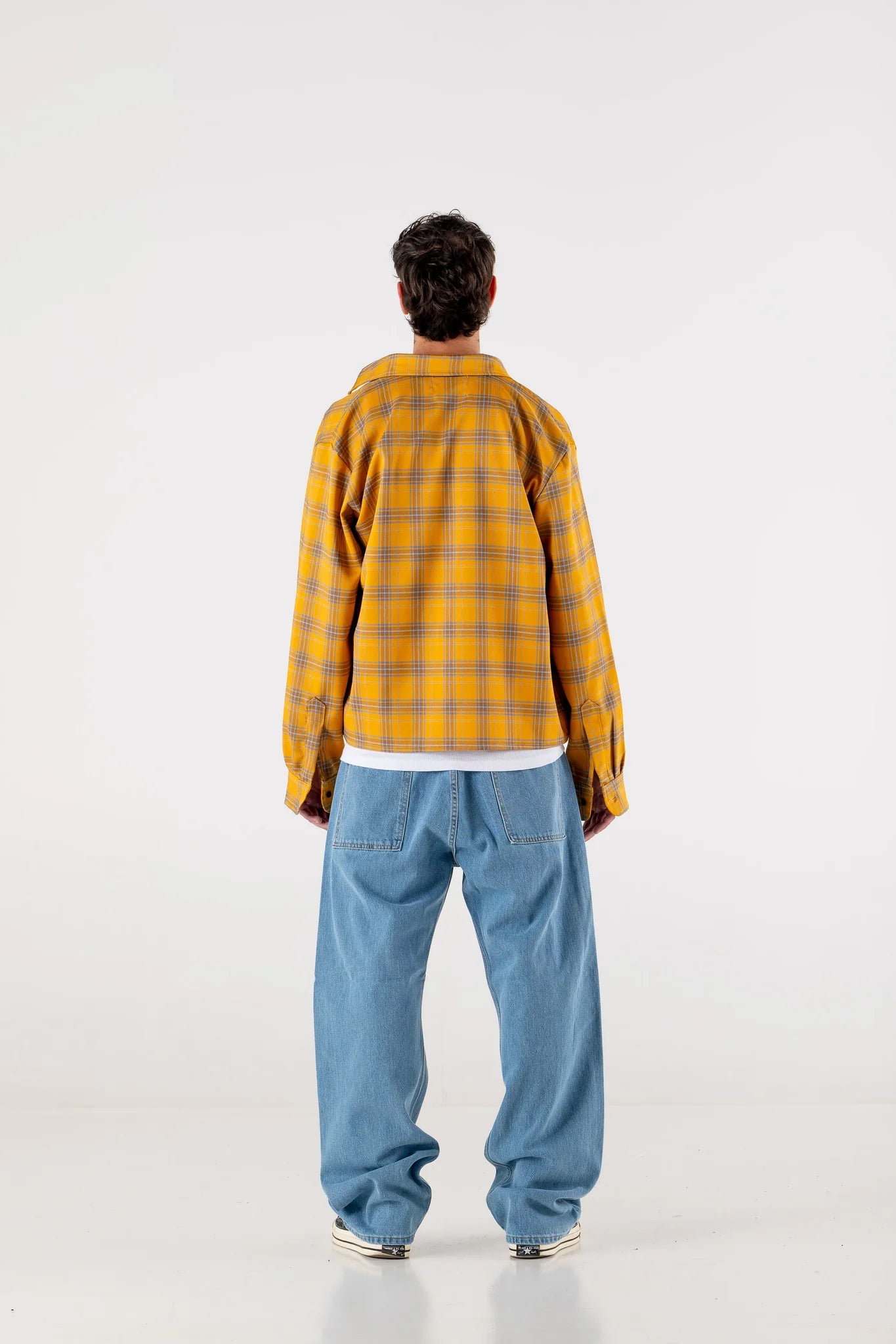 DENIM PANTS “DE LA RUE À LA RUE” BACKLOGO LIGHT BLUE