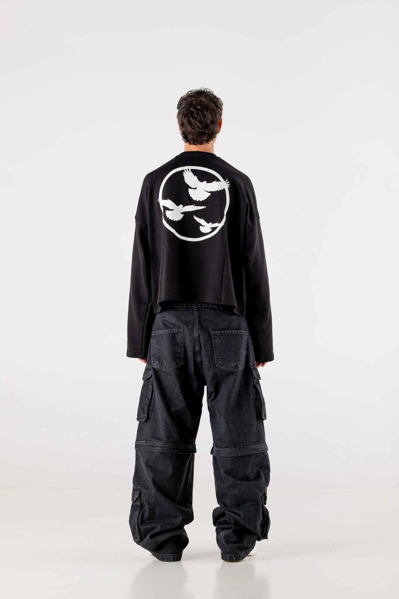 LONGSLEEVE "DE LA RUE À LA RUE" DOVES BLACK