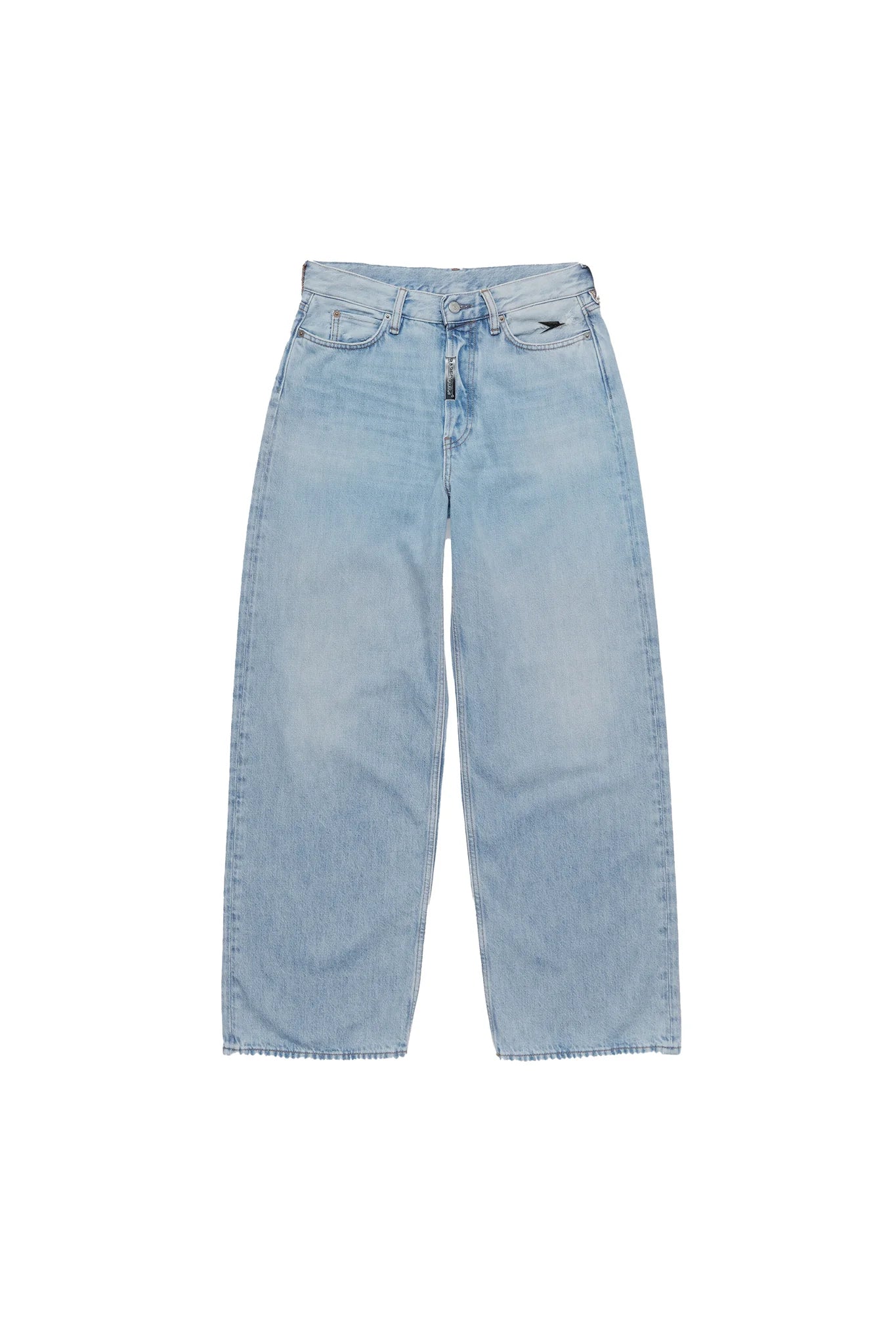 DENIM PANTS “DE LA RUE À LA RUE” BACKLOGO LIGHT BLUE