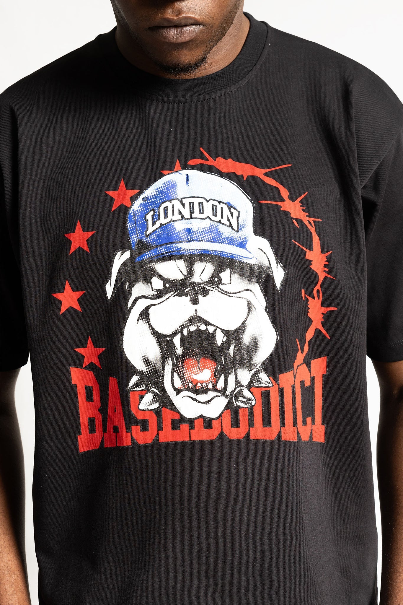 T-SHIRT "RUDEBOY LDN" BULL BLACK