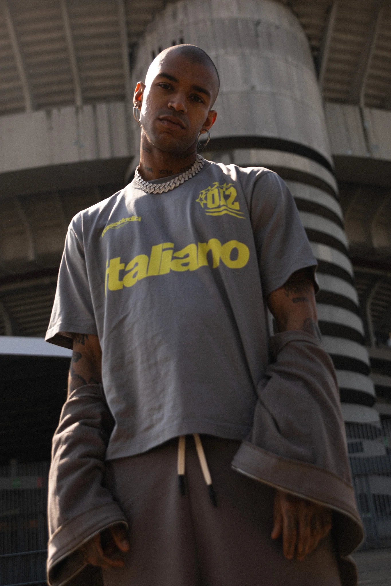 T-SHIRT “CRUEL SEASON” ITALIANO GREY