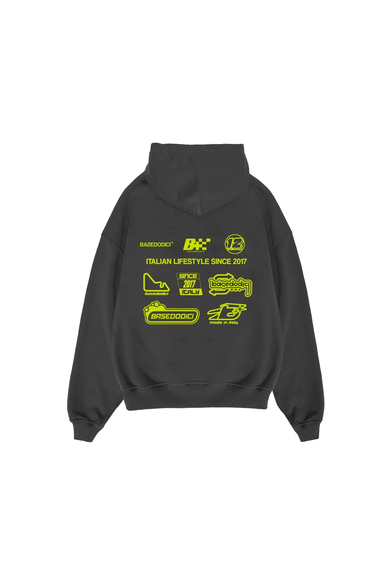 FULL ZIP “RESORT” RACING BLACK