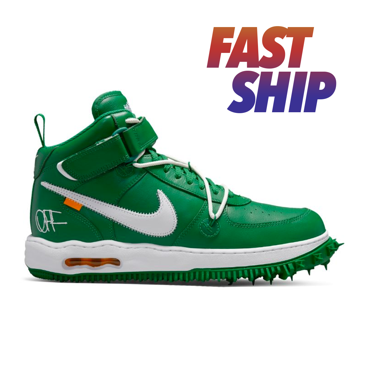 Nike Air Force 1 Mid Off White Pine Green