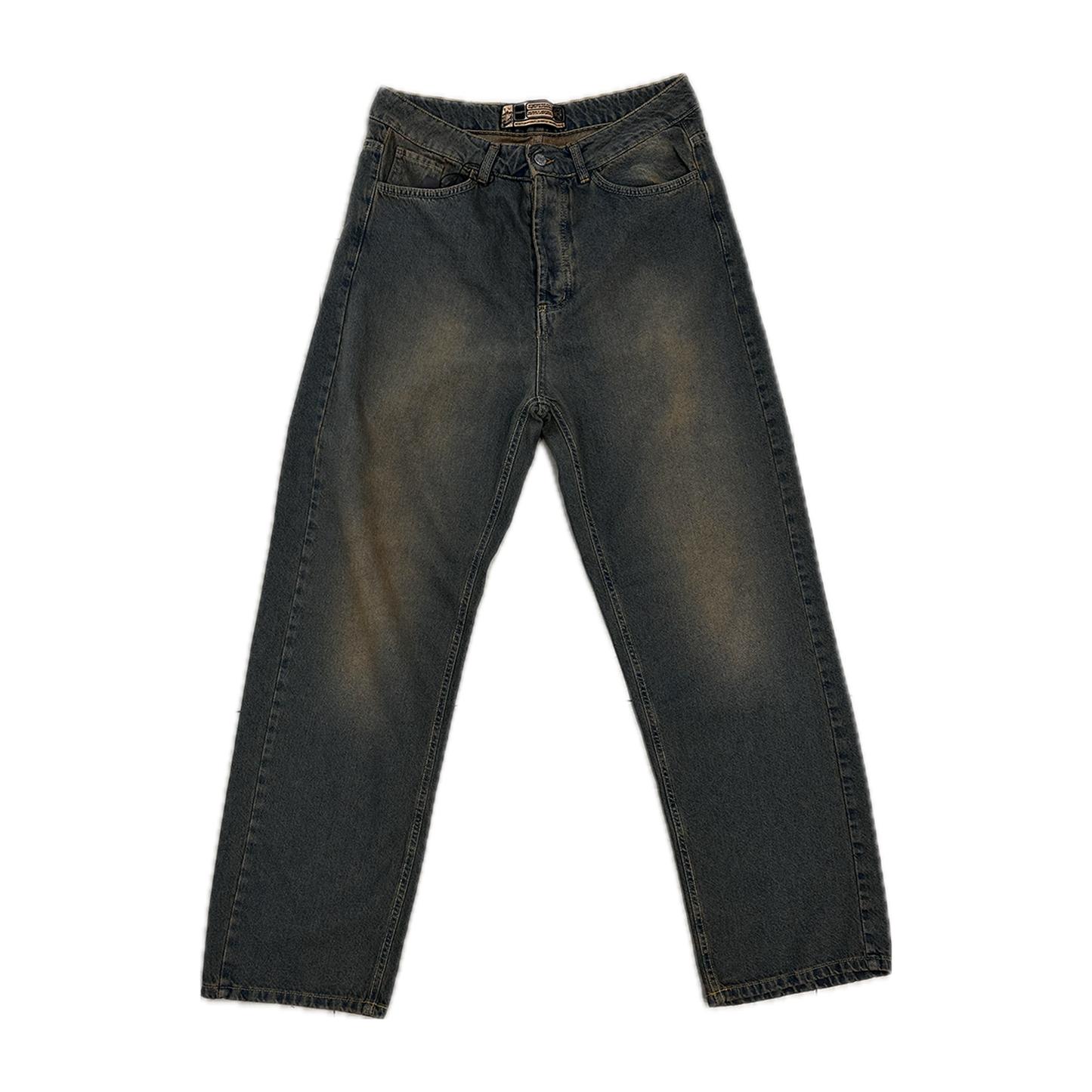 Washed Denim Pants