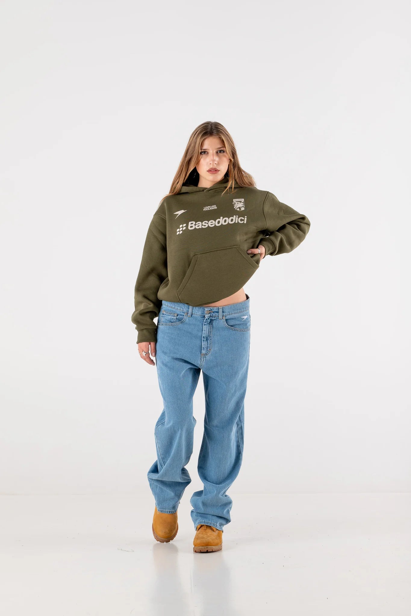 HOODIE "DE LA RUE À LA RUE" CLUB NAVY GREEN