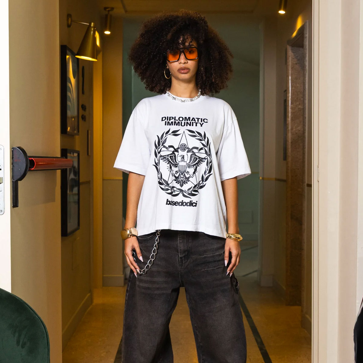 T-SHIRT "WORLD TOUR" DIPLOMATIC IMMUNITY WHITE