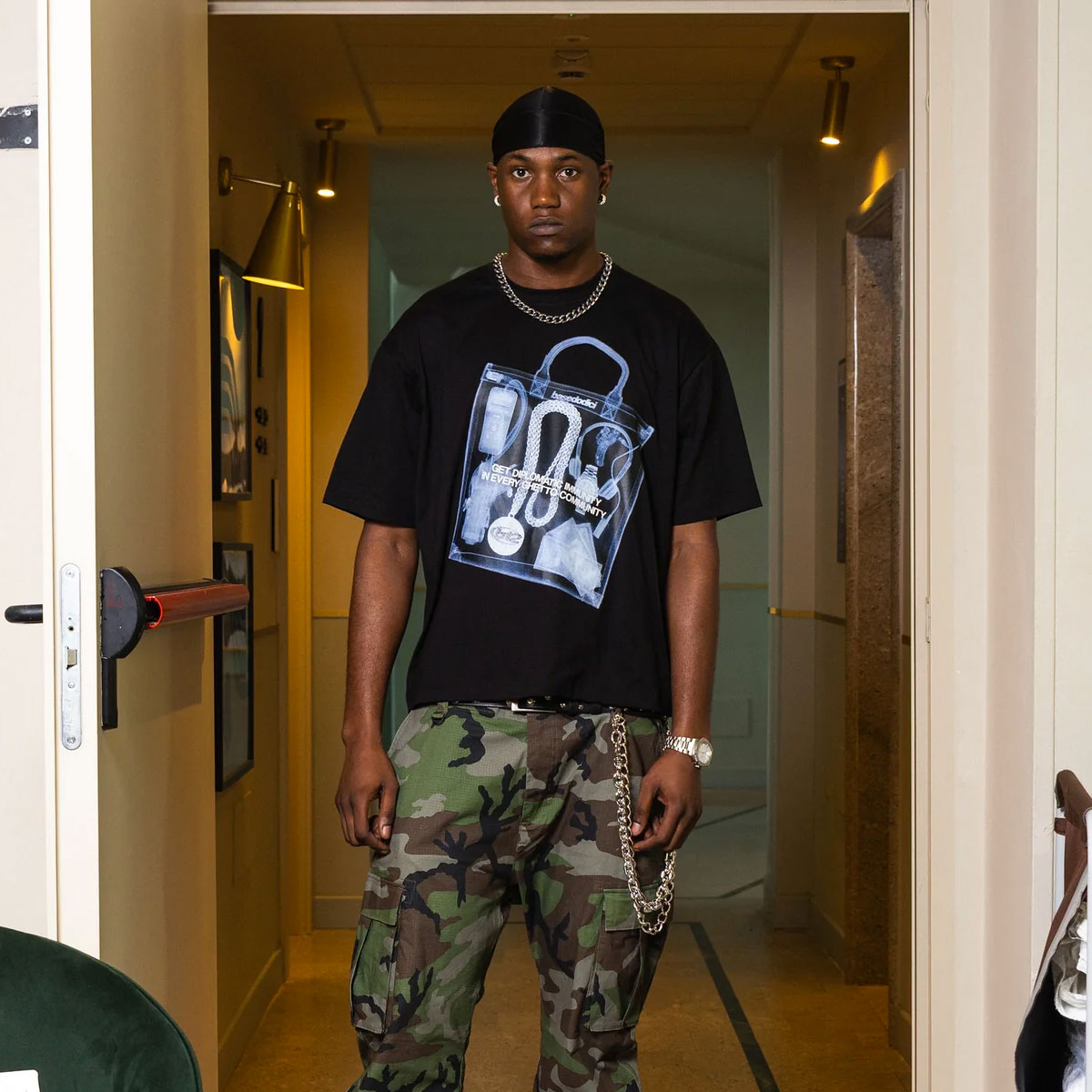 T-SHIRT "WORLD TOUR" X-RAY BLACK