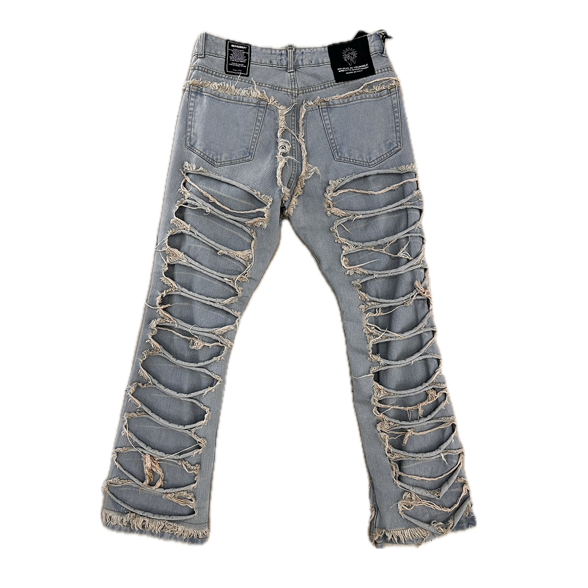 Pants with trousers Light blue