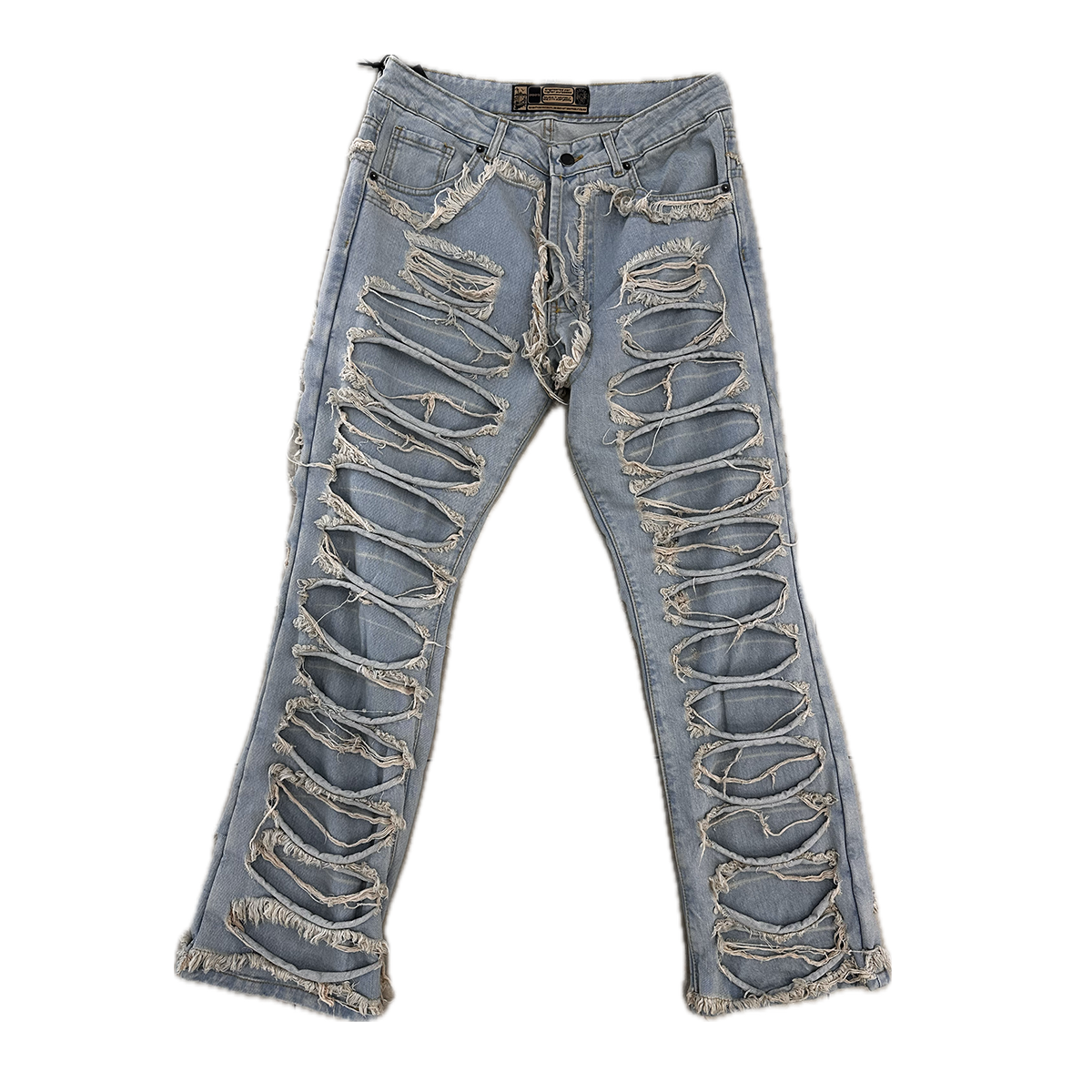 Pants with trousers Light blue