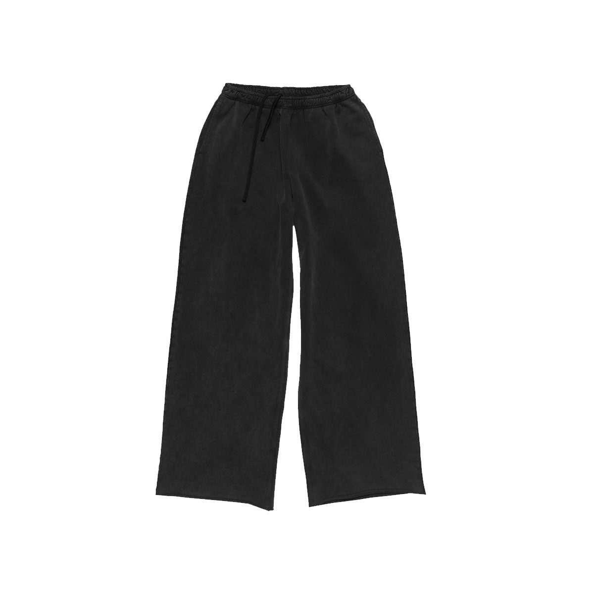 Basedodici Fleece Pants "COMFY" Vertical Logo Black/White