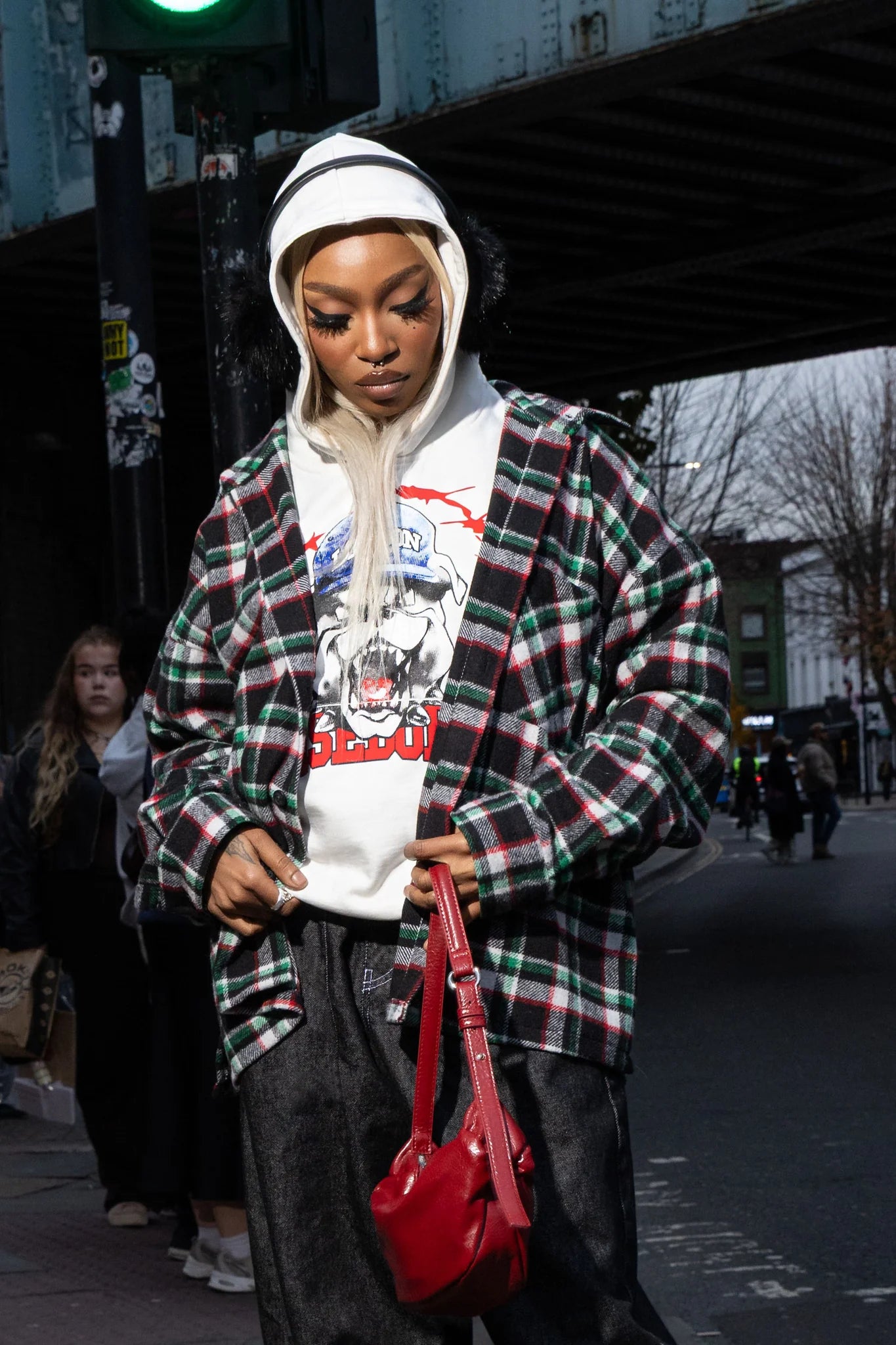 FLANELLA SHIRT "RUDEBOY LDN" SHOULDER LOGO