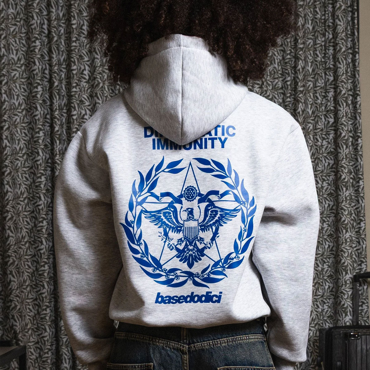 HOODIE "WORLD TOUR" DIPLOMATIC IMMUNITY ASHGREY