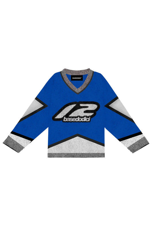 KNITWEAR "RACING MADE" HOCKEY BLUE
