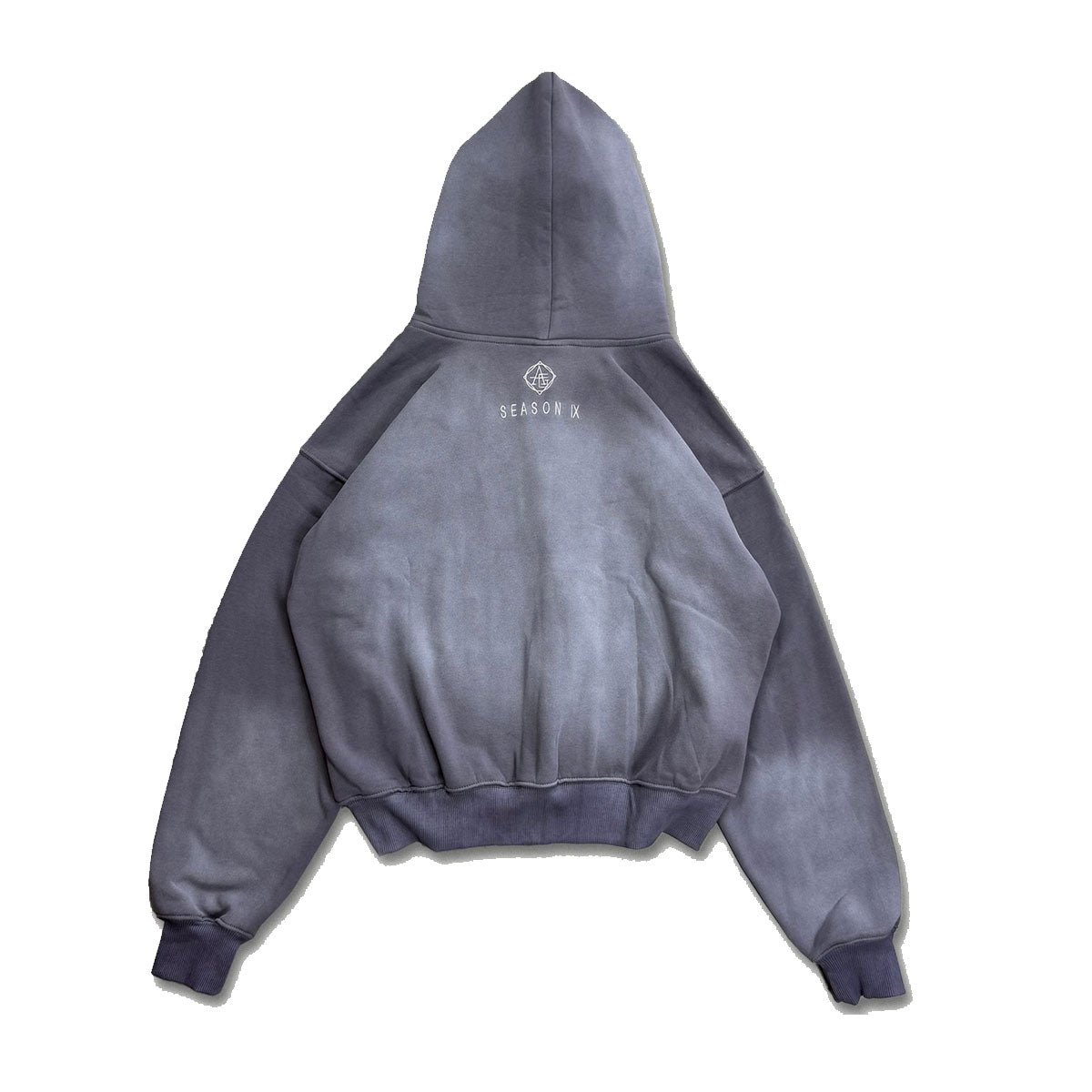 Alessio Giffi Collection  24/7 Basic Zip Hoodie grey - 𝑆𝑢𝑛 𝑓𝑎𝑑𝑒𝑑