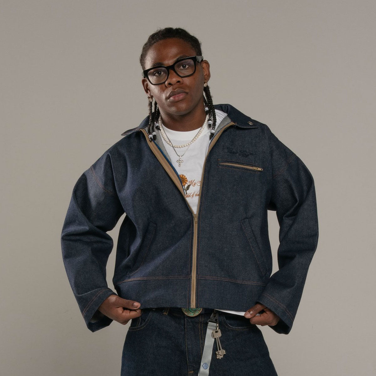 Raw denim Work Jacket - Alessio Giffi Collection