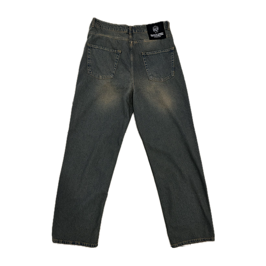 Washed Denim Pants