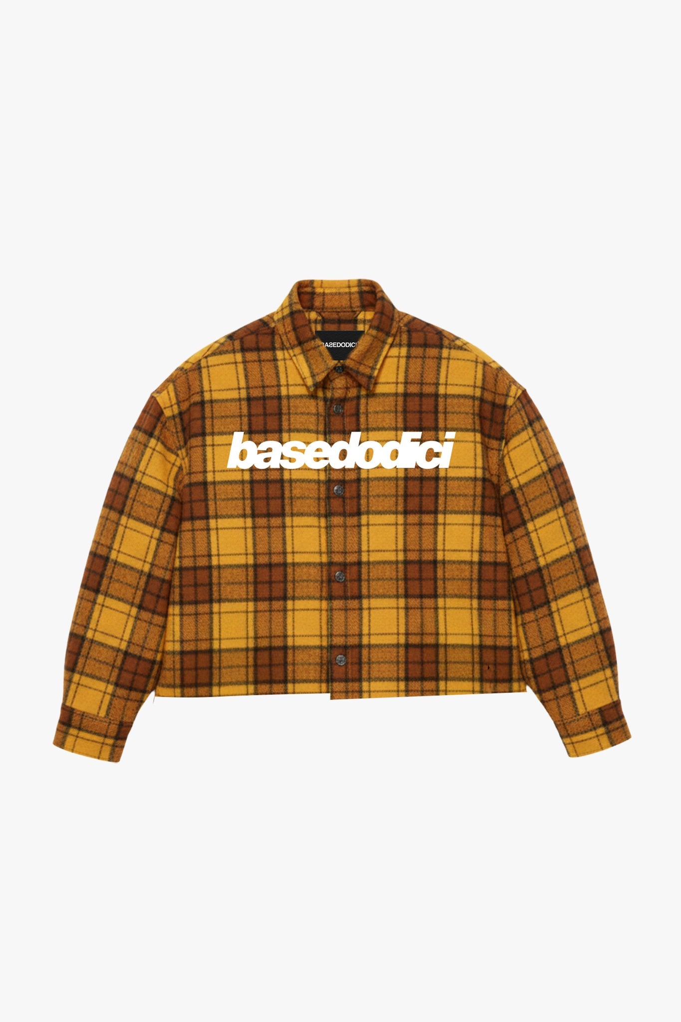 Basedodici Flanella Shirt "WORLD TOUR" Yellow