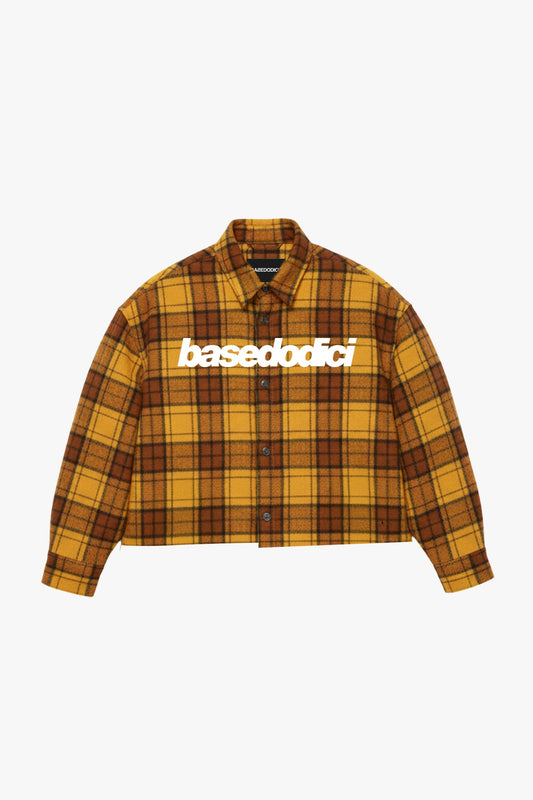 Basedodici Flanella Shirt "WORLD TOUR" Yellow