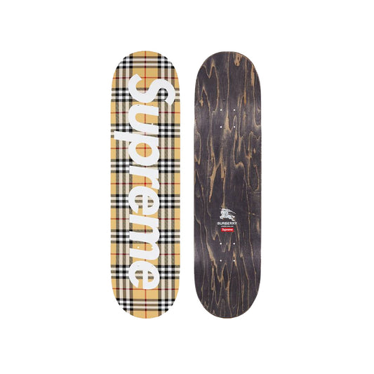 Supreme Burberry Skateboard Deck Beige