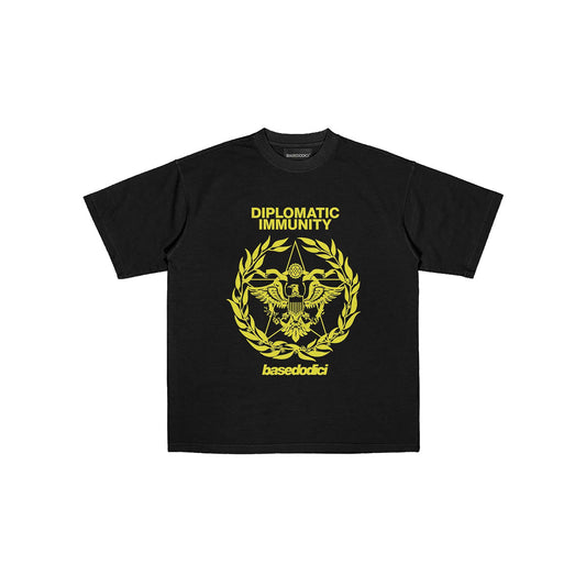 T-SHIRT "WORLD TOUR" DIPLOMATIC IMMUNITY BLACK